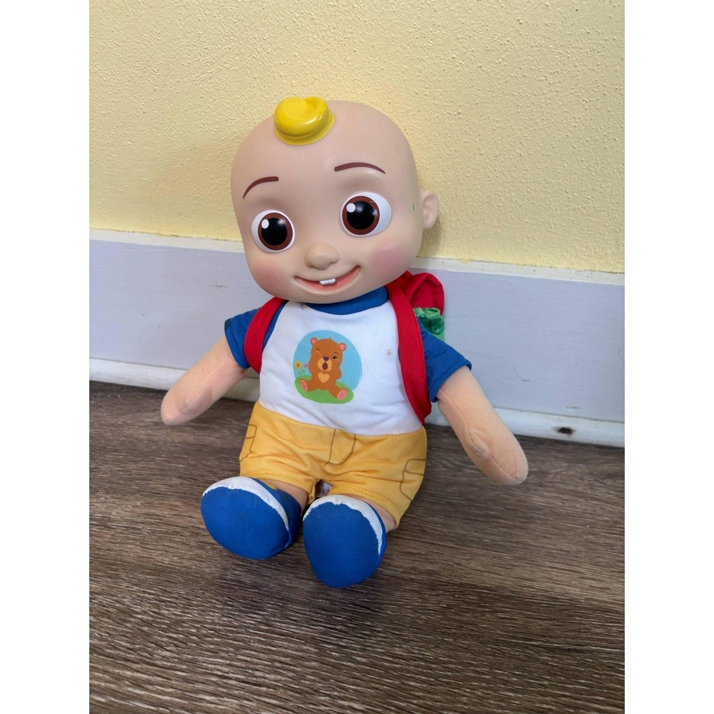 Cocomelon Musical JJ‎ Doll Plush Toy with Backpack Toddler Kids Stuffed Animal